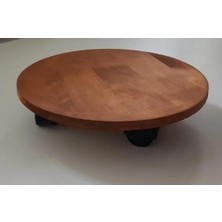 Calperia Yuvarlak Ahşap Saksı, Damacana Tüp Altlığı