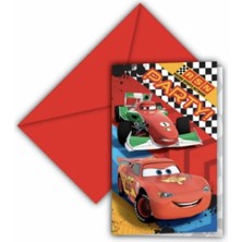 KİKA Cars Formula Davetiye Kika Parti Malzemeleri