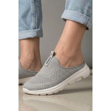 In Step Urban-Flex Esnek Tabanlı Ultra Hafif Ortopedik Medikal Hulluks Topukdikeni Kadın Gri Yürüyüş Terliği