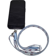 Moonparacord Telefon Boyun Askısı Ayarlanabilir Boy Uçak Desen 8 mm Kolon Dokuma