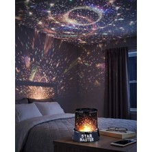 Hatıra Kutusu Çocuk Odası Yıldız Projektörü Renk Değiştiren Gece Lambası - Lisinya