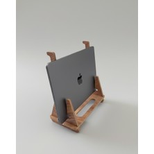 Ergonomik Ahşap Laptop Standı Laptop Yükseltici Dekoratif ve Tüm Modellerle Uyumlu