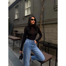 Aida Fashion Kesik Paça Boyfit Jeans