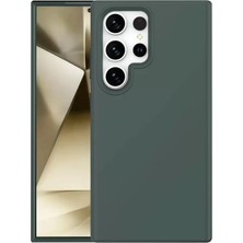 Sibelora Home Newface Samsung Galaxy S24 Ultra Kılıf First Silikon - Koyu Yeşil