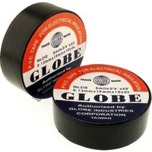 Globe Izole Bant Siyah 10 Lu Paket 0.13X19MM