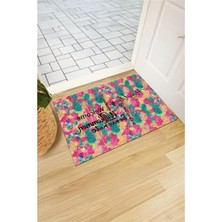 Calperia Dünya Temalı Kapı Paspası - Şık Dış Mekan Kullanımı Için Modern Tasarım