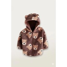 Next Baby Kahverengi Ayıcık Desenli Borg Ceket /mont