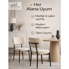 Elif Sandalye Ergonomik Sandalye – Yumuşak Sünger Dolgulu, Modern Tasarım, Konforlu Oturma Sandalyesi