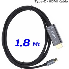 Auris HDMC10 Type-C To HDMI 4K 1.8m Ses ve Görüntü Aktarım Kablosu