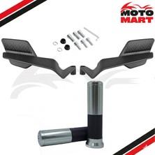 Vespa Elettrica Aksesuar Seti-Katlanır Aynalı- GRI-MA10301
