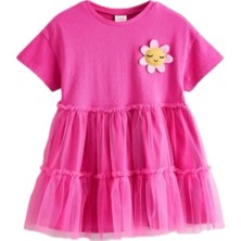 Next Baby Pamuklu Pembe Tütü Elbise