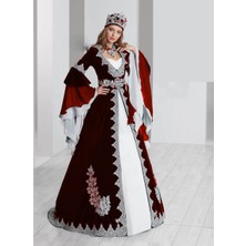 Ceyyiz Bindallı Kına Elbisesi 5 Parça 20-123 Bordo