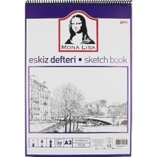 Esranın Dünyası Südor Eskiz Defteri Mona Lisa A3 Telli 120 gr 50 Yaprak