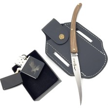 SürLaz El Yapımı Outdoor Çakı Kılıflı & Isme Özel Figürlü Çakmak