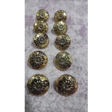 ILCARE Gold Kaplam Düğme 18 Boy 14 mm ,10 Adet