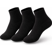 Umel Tekstil Bayan Bambu Patik Çorap 3'lü Set Burun Dikişsiz