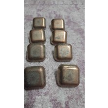 ILCARE Bakır Bronz Kaplama Metal Düğme 27 Boy 17 mm 10 Adet