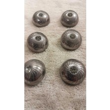 ILCARE Sıyah Kaplama Taşlı Metal Düğme 36 Boy 22 mm 6 Adet