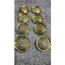 ILCARE Gold Kaplam Düğme 35 Boy 22 mm ,8 Adet