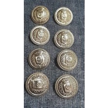 ILCARE Gold Kaplama Metal Dügme 30 Boy 18 mm 8 Adet