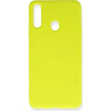 Starseven Galaxy A20S Kılıf Nano Içi Kadife Silikon - Sarı