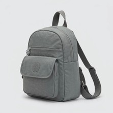 MG Concept Kadın Mini Sırt Çantası Çok Gözlü Su Itici Hafif Günlük Kullanım Fermuarlı Şık Sırt Çantası Gri