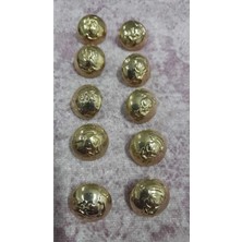 ILCARE Gold Kaplam Metal Düğme 25 Boy 16 mm ,10 Adet