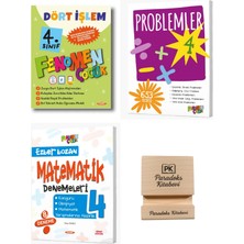 Fenomen Yayıncılık Fenomen 4. Sınıf Dört Işlem Problem ve Matematik Denemeleri 3lü Set + Telefon Standı