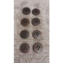 ILCARE Bakır Kaaplama Metal Düğme 30 Boy 20 mm 8 Adet
