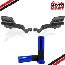 Cf Moto 250 Clx Aksesuar Seti-Katlanır AYNALI-MAVI-MA17061