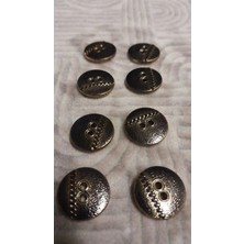 ILCARE Gold Kaaplama Polyester Düğme 28 Boy 18 mm 8 Adet