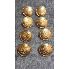 ILCARE Altın Kaplama Metal Dügme 25 Boy 16 mm 8 Adet