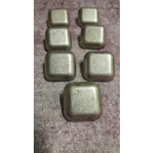ILCARE Antık Gümüş Kaplama Metal Düğme 28 Boy 18 mm 7 Adet
