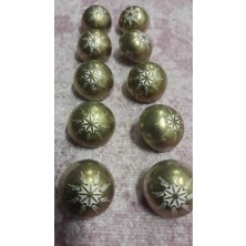 ILCARE Antık Bronz Kaplama Metal Düğme 26 Boy 16 mm 10 Adet