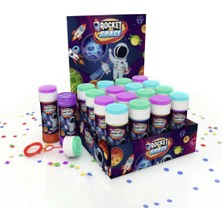 KİKA Köpük Balon Stantlı 36'lı Rocket Space Kika Parti Malzemeleri