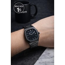 Bluem Axis Serisi - Siyah Kadran Çelik Kasa & Siyah Kordon Erkek Kol Saati