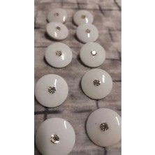 ILCARE Polyester Taşlı Düğme 27 Boy 17 mm ,10 Adet