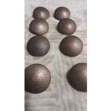 ILCARE Bakır Kaaplama Metal Düğme 25 Boy 24 mm 8 Adet