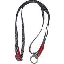 Moonparacord Ayarlanabilir Telefon Boyun Askısı 8 Mmkolon Dokuma Kaplan Desen