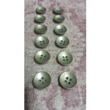 ILCARE Bronz Bakır Kaplama Metal Düğme 22 Boy 14 mm 12 Adet