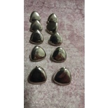 ILCARE Sılver Kaplama Metal Düğme 26 Boy 16 mm 8 Adet