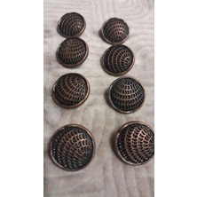 ILCARE Bakır Kaaplama Polyester Düğme 35 Boy 20 mm 8 Adet