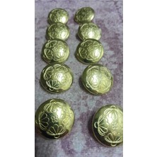 ILCARE Gold Kaplama Metal Düğme 35 Boy 22 mm 10 Adet