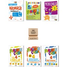 Fenomen Yayıncılık Fenomen 4. Sınıf Dört Işlem Tüm Dersler Soru Bankası + Deneme ve Problemler 6lı Set + Telefon Standı