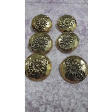 ILCARE Gold Kaplam Düğme 28 Boy 20 mm ,6 Adet