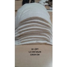 ILCARE Ceket Omuz Vatkası Elyaf Keçe Pamuk Dolgulu 1,5 cm Kalın 13X24 cm 10 Çift