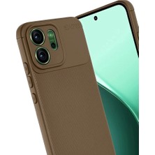 Colezium Reno 14 Auto Fus Karbon Kapak - Kahverengi