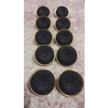 ILCARE Gold Kaplam Düğme 28 Boy 17 mm ,10 Adet