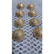 ILCARE Altın Kaplama Metal Düğme 28 Boy 18 mm ,8 Adet
