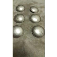 ILCARE Gümüş Metal Düğme 34 Boy 22 mm 6 Adet